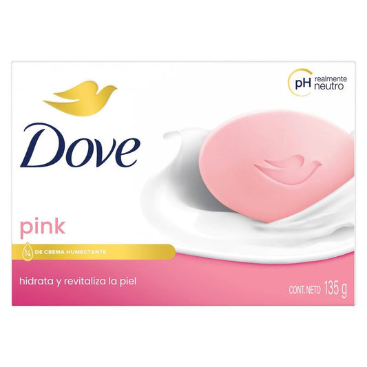 Dove Seifenstück Pink/Rosa 135g – Sanfte Reinigung für zarte Haut