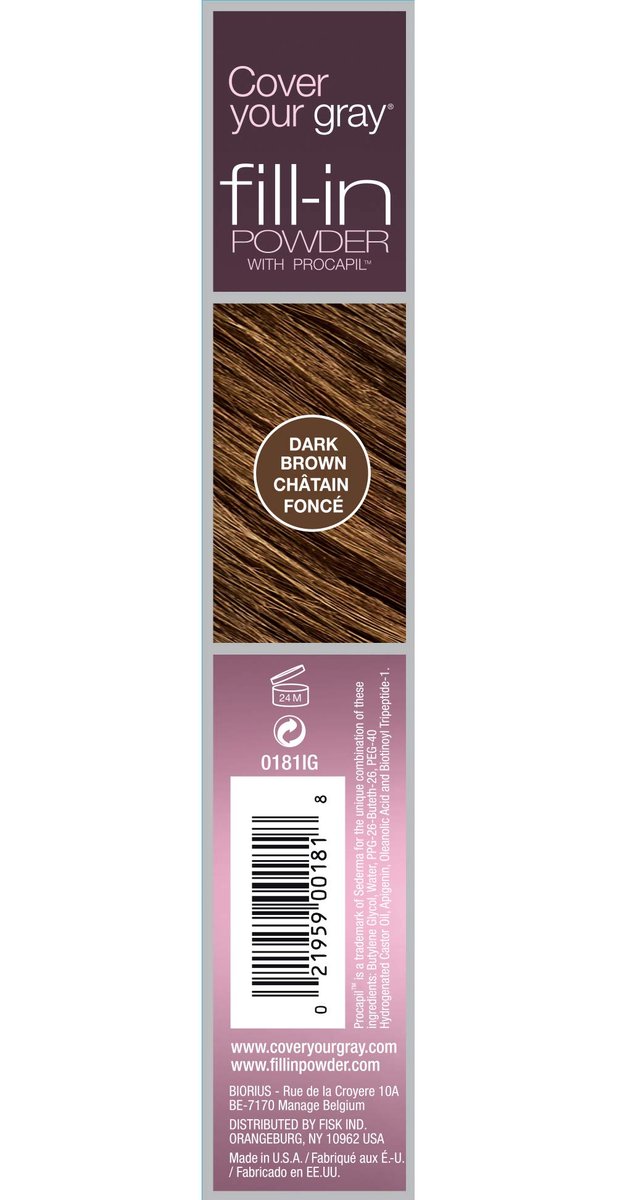 Cover Your Gray Fill In Powder - Dunkelbraun (2er-Pack) - Graue Haare kaschieren