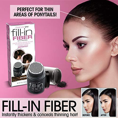 Cover Your Gray Fill In Powder - Dunkelbraun (2er-Pack) - Graue Haare kaschieren