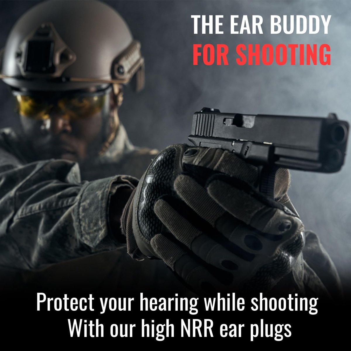 The Ear Buddy Premium Weiche Schaumstoff-Ohrstöpsel für Schlafen, Lärmunterdrückung, Gehörschutz für Schießstände, Konzerte, Arbeit & Reisen, Geräuschreduzierung 32 Dezibel, 50 Paar