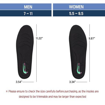 Höhenverstellbare Einlegesohlen – Schuh-Lift-Einlagen (0,6" Aufbau, US Männer 7-11)