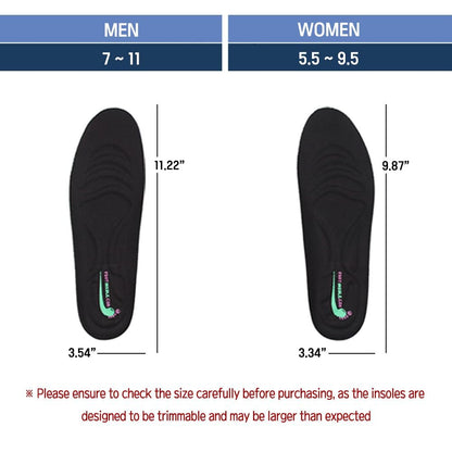 Höhenverstellbare Einlegesohlen – Schuh-Lift-Einlagen (0,6" Aufbau, US Männer 7-11)