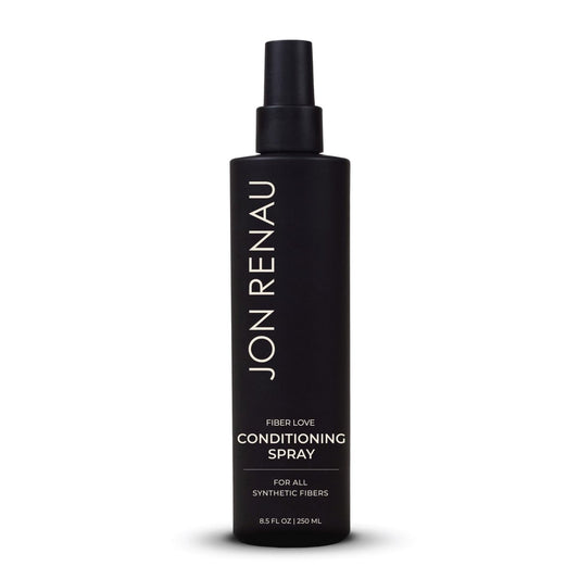 Jon Renau Fiber Love Synthetischer Pflegespray – Leave-In Conditioner für Perücken & Haarverlängerungen, Entwirrungsspray für Kunsthaar, Paraben- & Sulfatfrei, 240 ml