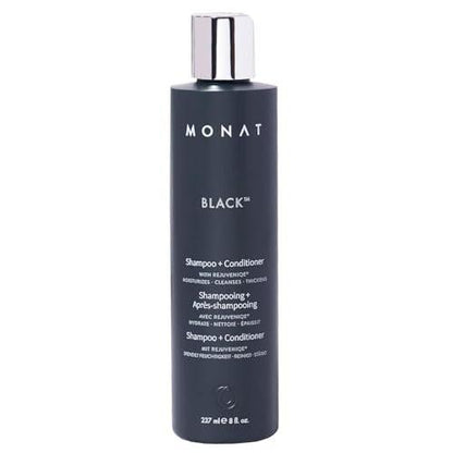 MONAT Black 2-in-1 Shampoo & Conditioner – 237ml – Für alle Haartypen – Reinigt, pflegt und stärkt das Haar in einem Schritt