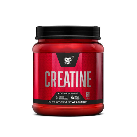 BSN Micronisiertes Kreatin-Monohydrat-Pulver, ungewürzt, mikronisiert, unterstützt Muskelaufbau und Muskelkraft, Gym-Ergänzung, 5 g pro Portion, 5000 mg pro Portion, 60 Portionen