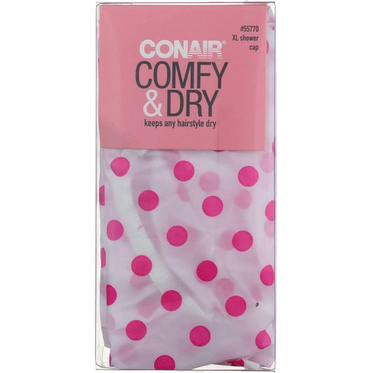 Conair XL Duschhaube – Hält das Haar trocken, extra große Passform, Pink