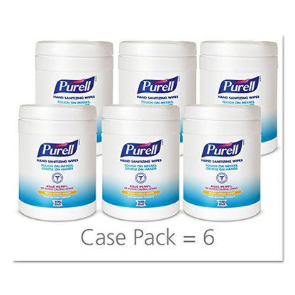 Purell Desinfizierende Handtücher, 6 x 6 3/4 Zoll, Weiß, 270 Tücher pro Spender