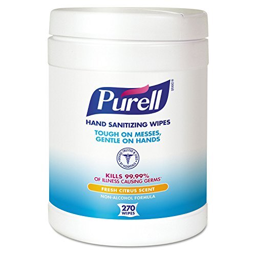 Purell Desinfizierende Handtücher, 6 x 6 3/4 Zoll, Weiß, 270 Tücher pro Spender