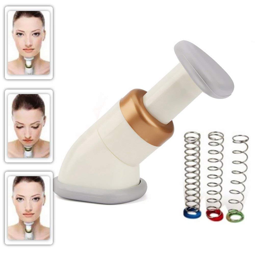 Neck Toning System – Nacken-, Doppelkinn- & Kinnlinien-Trainer – Tragbares Nackentrainingsgerät mit Gua Sha zur Straffung schlaffer Haut und Definition der Kinnlinie