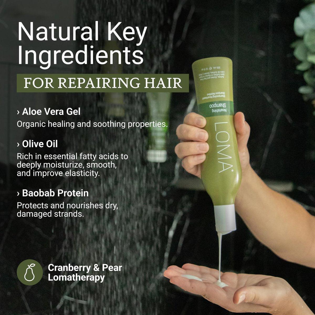 LOMA Nourishing Shampoo 33 Unzen (Liter) – Feuchtigkeitsspendendes Pflegeshampoo