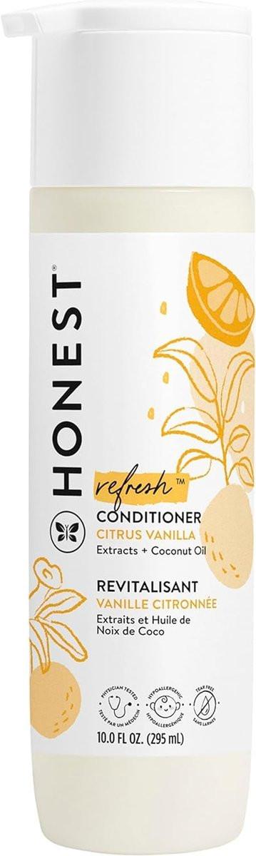 The Honest Company Silikonfreier Conditioner, Sanft und Tränenfrei, Hypoallergen, Baby Haarpflege mit Natürlichen Inhaltsstoffen, Citrus Vanilla Refresh, 296 ml