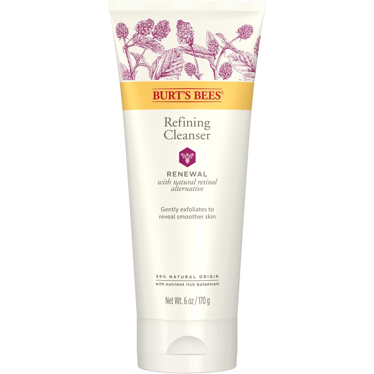 Burt's Bees Renewal Reinigungsreiniger mit Bakuchiol – Natürliche Retinol-Alternative, 177 ml