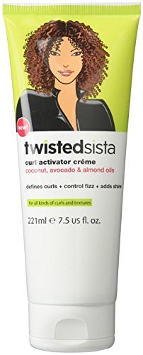 Atlas Ethnic Company Twisted Sista Curl Activator mit Kokos-, Avocado- und Mandelölen, Creme, 222 ml (1er-Pack)