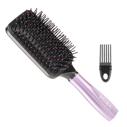 VEGA Paddle Bürste mit Reiniger – Funktionelles Design für gesundes Haar (E18-PB)