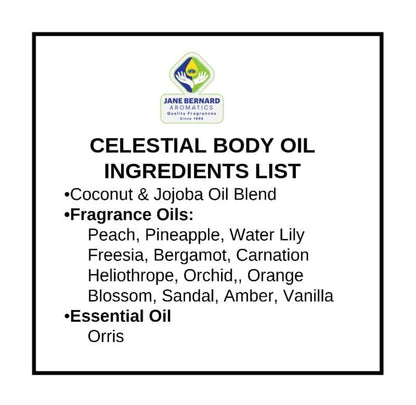 Jane Bernard Celestial Perfume Body Oil – Dufttyp Sonne, Mond & Sterne, Damenfraganz, 10ml Roll-On + 15ml Shea Body Lotion