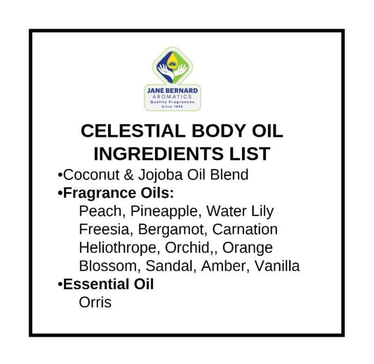 Jane Bernard Celestial Perfume Body Oil – Dufttyp Sonne, Mond & Sterne, Damenfraganz, 10ml Roll-On + 15ml Shea Body Lotion