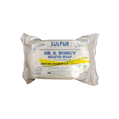Dr. S. Wong's Schwefel-Seife mit Feuchtigkeitsspendern 100g – Germizid, Fungizid, Parasitizid