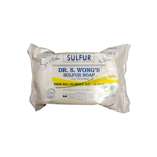 Dr. S. Wong's Schwefel-Seife mit Feuchtigkeitsspendern 100g – Germizid, Fungizid, Parasitizid