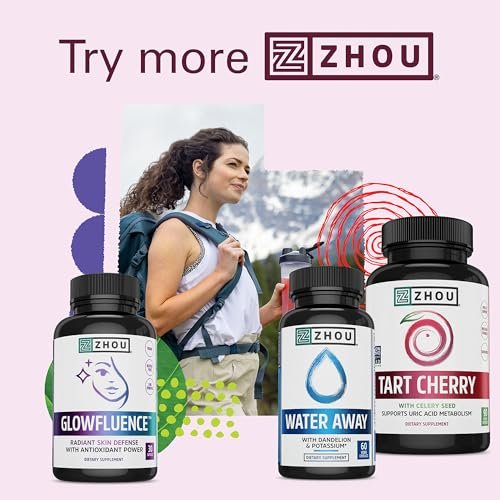 ZHOO Water Away – Natürliche Wasserpillen für Frauen & Männer mit Löwenzahn, Kalium, Cranberry und Grüntee für zelluläre Energie und Stoffwechselgesundheit – 60 vegane Kapseln (1 Packung)