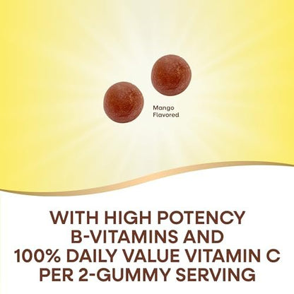 Nature's Way Alive! Vitamin B Complex Gummis - 8 B-Vitamine für zelluläre Energie* - Mango-Geschmack - 60 Stück (Verpackung kann variieren)