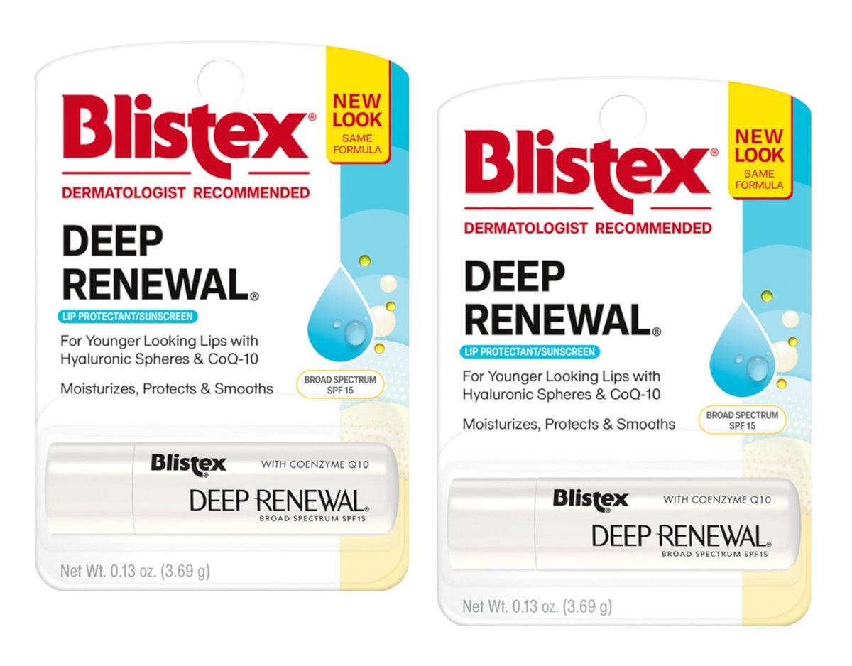 Blistex Deep Renewal Lippenpflege mit Sonnenschutz, 0,13 Unzen (2er-Pack)