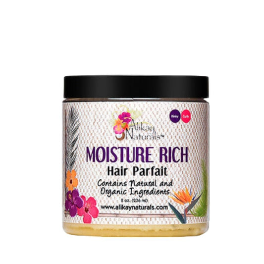Alikay Naturals Feuchtigkeitscreme Rich Hair Parfait mit natürlicher Sheabutter, Arganöl und Kokosöl 237 ml