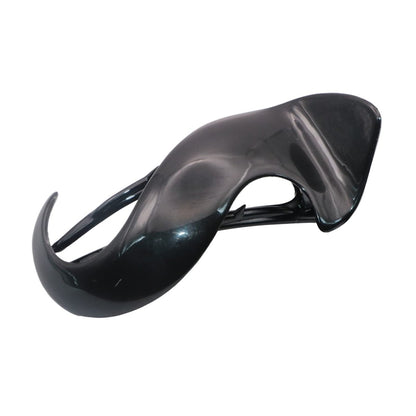 Parcelona French Crochet Haarspange 3 ¼ Zoll Schwarz Celluloid Non Slip Seitenrutsche Kiefer Yoga Haar Clips für feines Haar Damen Haaraccessoires Claw Clip für Mädchen, Made in France
