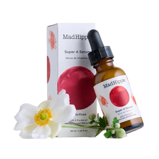 Mad Hippie Super A Retinol Serum – Hochwirksames Anti-Aging Serum mit 3 Retinoiden, Bakuchiol & Hyaluronsäure, 30 ml