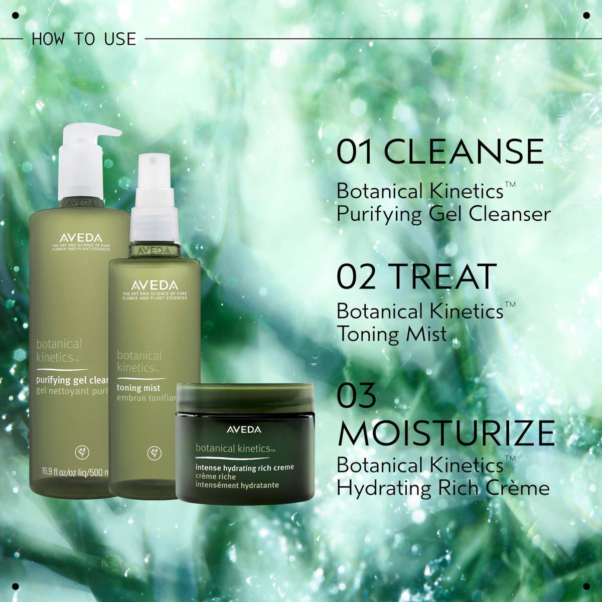 Aveda Botanical Kinetics Intense Hydrating Rich Creme – Gesichtscreme für trockene bis sehr trockene Haut mit Cupuaçu-Butter, 50 ml