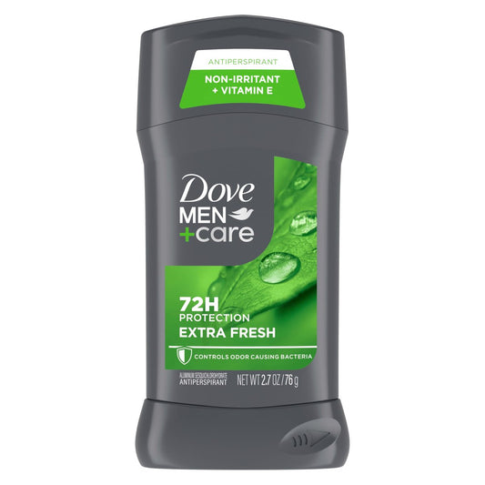 Dove Men+Care Extra Fresh Antitranspirant Deodorant Stick für Männer, 72h Schutz vor Schweiß und Geruch, mit 1/4 Feuchtigkeitscreme, langanhaltender Zitrusduft, 76 g