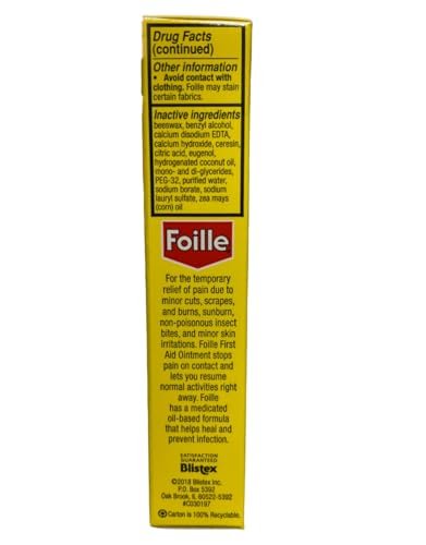 Foille Medizinische Erste-Hilfe-Salbe 1 Unze (2er-Pack)
