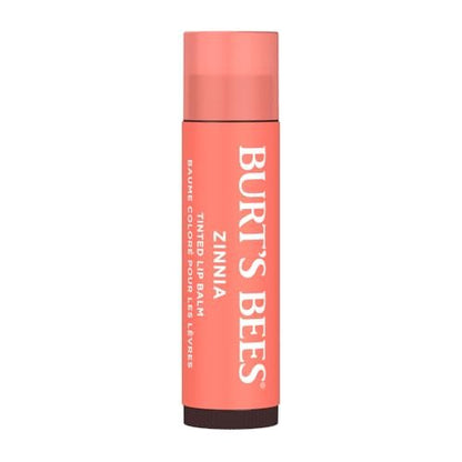 Burts Bees 100% natürlicher getönter Lippenbalsam, Zinnia mit Sheabutter & botanischen Wachsen - 1 Tube