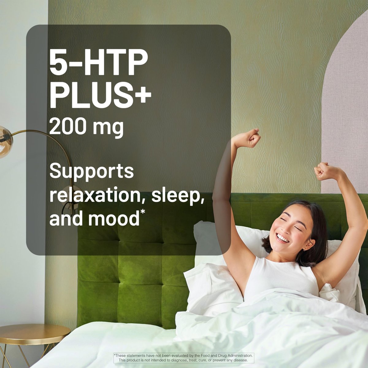 NatureWise 5-HTP 200 mg Nahrungsergänzungsmittel aus Griffonia-Samen mit Vitamin B6 – Stimmungsunterstützung und natürliche Schlafhilfe für Erwachsene – Verzögerte Freisetzung, vegan – 30 Kapseln (1-Monats-Vorrat)