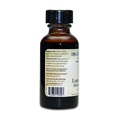 Stomach Saver von Dr. Clark Store – Lugol’s Iod 2% Granuliertes Iod – 30 ml mit Pipette und Reisekappe