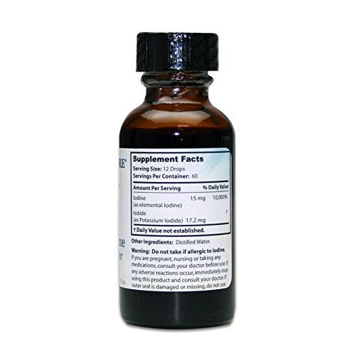 Stomach Saver von Dr. Clark Store – Lugol’s Iod 2% Granuliertes Iod – 30 ml mit Pipette und Reisekappe