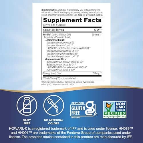 Nature's Way Fortify Daily Pre+Probiotic 30 Milliarden – Probiotikum für Immun- und Verdauungsunterstützung, 30 Kapseln