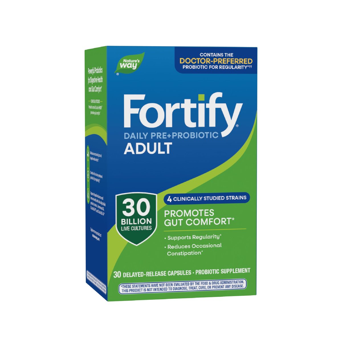 Nature's Way Fortify Daily Pre+Probiotic 30 Milliarden – Probiotikum für Immun- und Verdauungsunterstützung, 30 Kapseln