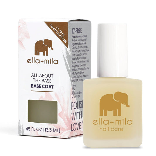 ella+mila Ridge Filler Base Coat – Glättender Nagellack für natürliche Nägel (0,45 fl oz)