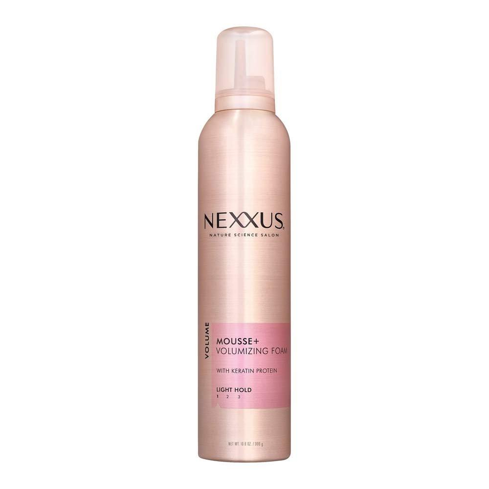Nexxus Mousse Plus Volumen-Schaumfestiger, mittlerer Halt, 10,6 Unzen (313 ml) (2er-Pack)