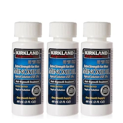 Kirkland Männer Haarnachwuchs Belebt Haarfollikel 5% Minoxidil Topische Lösung 3 Monate Vorrat Größe 3 x 60 ml Original