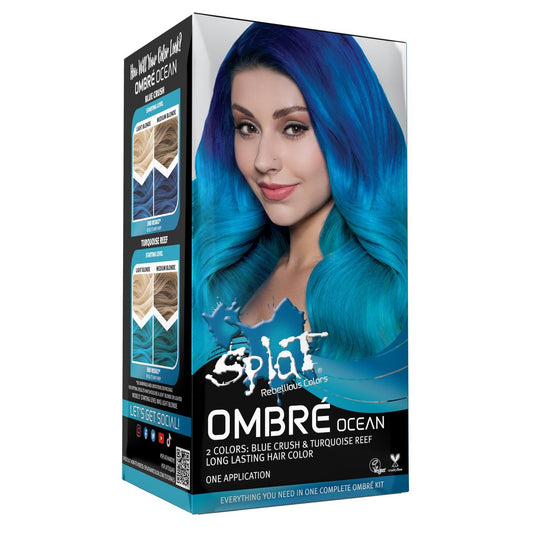 Splat 30 Wash Haarfarbe Kit (Ombre Ocean) – 1 Anwendung