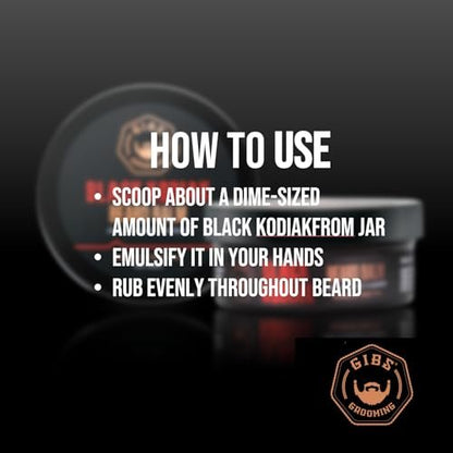 GIBS Grooming Black Kodiak Bartbalsam, 56 g