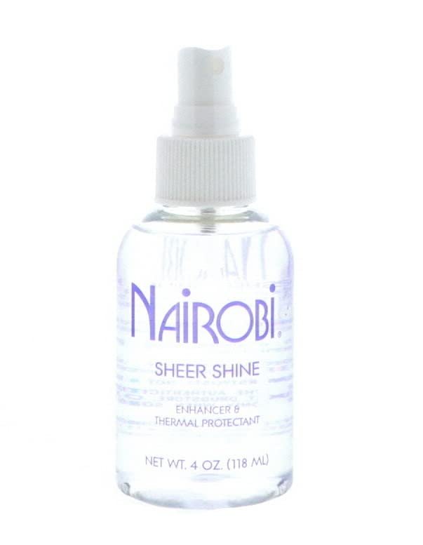 Nairobi Sheer Shine Enhancer Thermal Protectant 4 oz - Hitzeschutzspray für seidigen Glanz