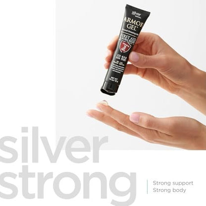 Silver Biotics Armor Gel Wundheilgel | Erste Hilfe + Verbrennungsgel mit 24 PPM Silber | 42 g