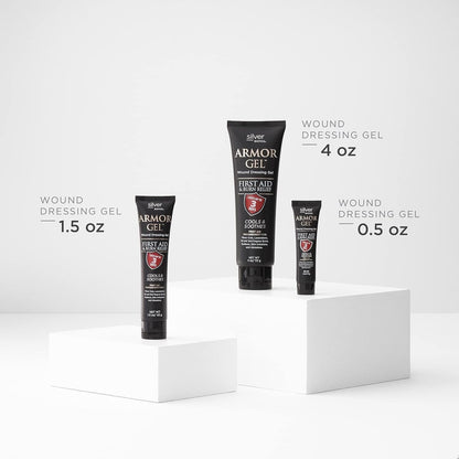 Silver Biotics Armor Gel Wundheilgel | Erste Hilfe + Verbrennungsgel mit 24 PPM Silber | 42 g