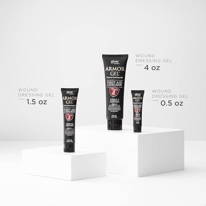 Silver Biotics Armor Gel Wundheilgel | Erste Hilfe + Verbrennungsgel mit 24 PPM Silber | 42 g