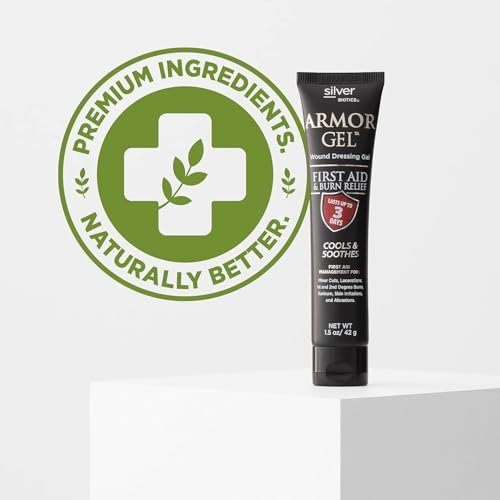 Silver Biotics Armor Gel Wundheilgel | Erste Hilfe + Verbrennungsgel mit 24 PPM Silber | 42 g