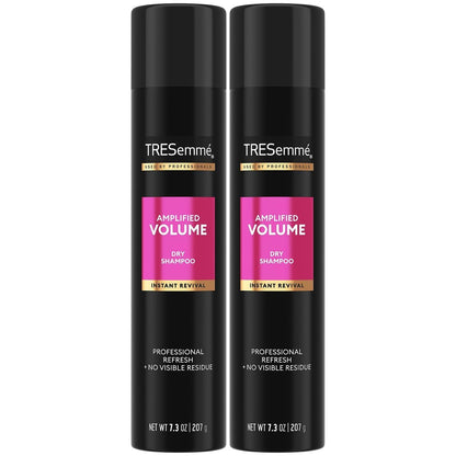 TRESemmé Trockenshampoo Spray, Volume Clean 2er-Pack – Erfrischt & absorbiert Öl, warme Blüten, 2 x 207 ml