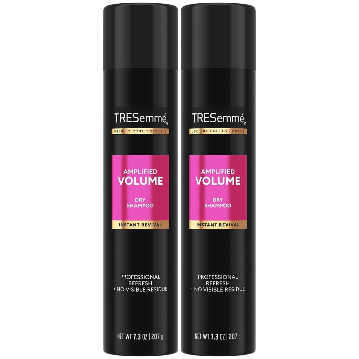 TRESemmé Trockenshampoo Spray, Volume Clean 2er-Pack – Erfrischt & absorbiert Öl, warme Blüten, 2 x 207 ml