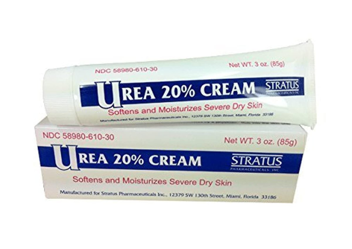 Urea 20% Mandelduft Creme 85g - Feuchtigkeitscreme für trockene Haut bei Ekzemen & Psoriasis